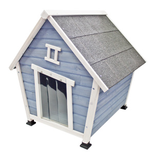 Beach Vibes Blue White Wooden Dog Kennel one only!