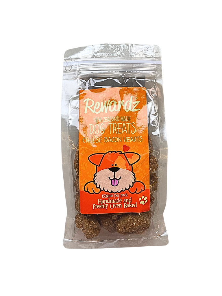 Cheese & Bacon Hearts Handmade Biscuits - 150gm bag