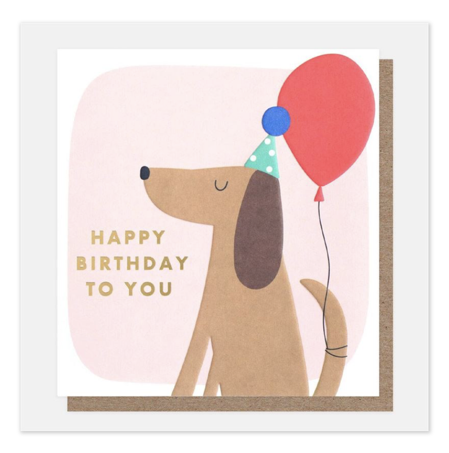 Caroline Gardner - Dog Happy Birthday Card