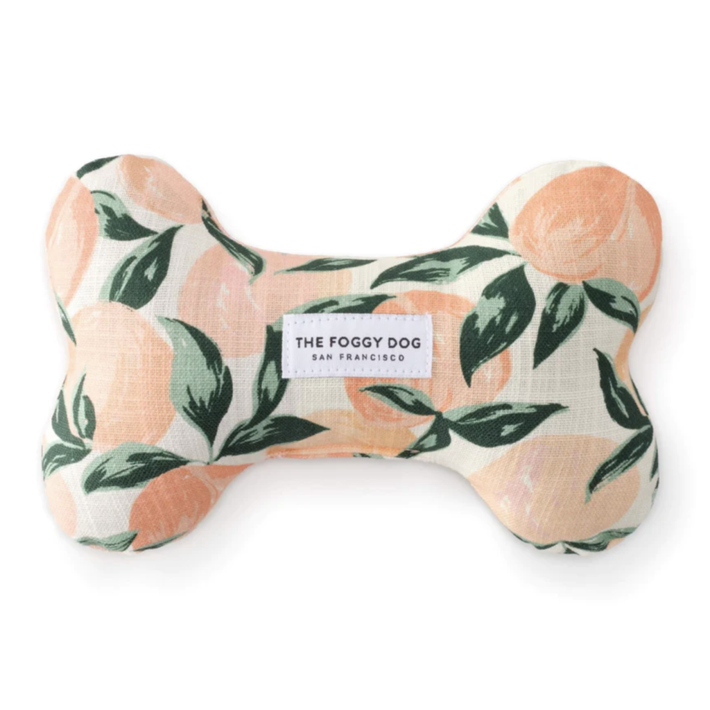 Peaches and Cream Squeaky Dog Toy
